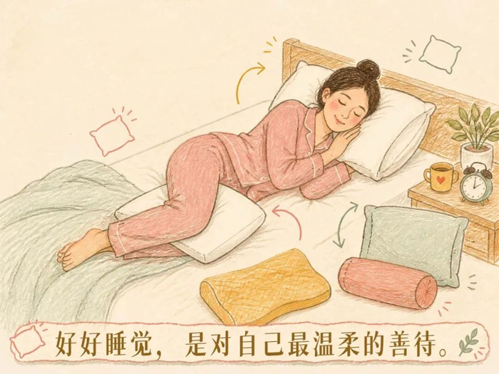 图说百科丨正确使用枕头,看看怎么躺更科学